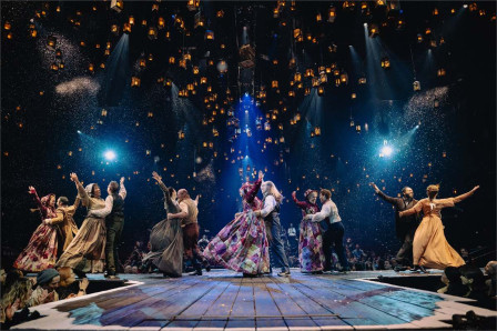 The company of A Christmas Carol at the Perelman Performing Arts Center in 2025. Photo by Andy Henderson