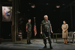Bradley Whitford (center) and Krysta Rodriguez (right) in A Few Good Men. Photo by Emilio Madrid