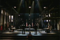 The company of A Few Good Men in the courtroom. Photo by Emilio Madrid