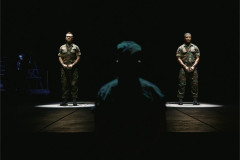 Collin Kelly-Sordelet and Lavel Schley in A Few Good Men. Photo by Emilio Madrid