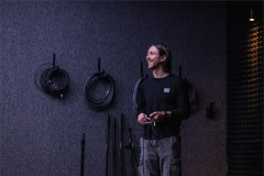 Owen Campbell as the engineer in A Ghost in Your Ear. Photo by Matthew Murphy