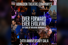 Abingdon Theatre Company 34th Anniversary Gala artwork, Ever Forward, Ever Evolving