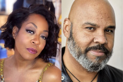 Tichina Arnold and James Monroe Iglehart. Photo of Tichina Arnold by Famously Blacker, Inc.