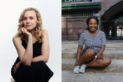 Alison Pill (left, photo by Jamie Ellington) and Eboni Booth, who join Atlantic Theater Company's 2026–2027 season