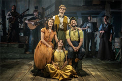 Kelsee Kimmel, Claire-Frances Sullivan, Andrew Durand and Kris Saint-Louis in The Curious Case of Benjamin Button at The Public Theater. Photo by Joan Marcus
