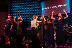 James Olivas, Josué Martinez, Austin McKenzie, Sandra Mae Frank, Mya Rena Hunter and Alona Jane Robbins. Photo by Curtis Brown
