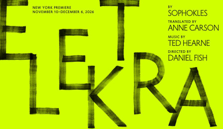 Key art for Elektra, directed by Daniel Fish, at Theatre for a New Audience