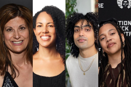 Left to right: Laura Maria Censabella, Colette Robert, Audley Puglisi and abigail jean-baptiste. Photos by Jeff Colen Photography, Daniel J Vasquez and Annika Hansteen-Izora; jean-baptiste courtesy of Ensemble Studio Theatre
