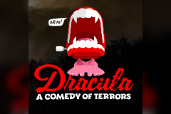 Key art for Dracula: A Comedy of Terrors at Theatre Raleigh