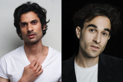 Keshav Moodliar and Max Katz, who play Gandhi and Kallenbach in Gandhi and the Jew at Miami New Drama