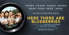 Here There Are Blueberries key art for the Broadway production at the Barrymore Theatre