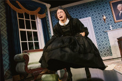 Bowen Yang as Mary Todd Lincoln in Oh, Mary! on Broadway. Photo by Emilio Madrid