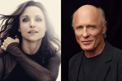 Julia Louis-Dreyfus and Ed Harris, who star in Other Desert Cities at the Hudson Theatre. Photos by Christopher Anderson and O’Shane Howard