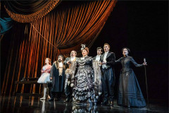 Madame Giry (right) with the company of the North American tour of The Phantom of the Opera. Photo by Matthew Murphy and Evan Zimmerman