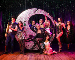 The current company of The Rocky Horror Show at Studio 54. Photo by Matthew Murphy