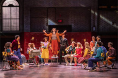 The Broadway company of Stranger Things: The First Shadow. Photo by Matthew Murphy and Evan Zimmerman