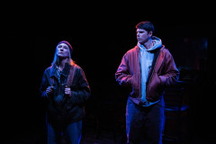 Tina Benko and Jack Mulhern in The Holes at the Wild Project. Photo by HanJie Chow