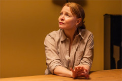 Lauren Ambrose in The Unbelievers at Manhattan Theatre Club. Photo by Matthew Murphy