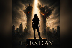 Artwork for Tuesday, a solo play by Laura Lee Botsacos