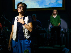 Margot Rose, with Melina Young behind, in Unconditional. Photo by Austin Ruffer
