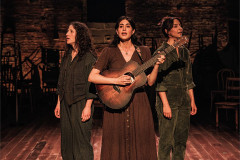 Doireann Mac Mahon, Sahar Milani and Tala Ashe in Clifford Odets’ Waiting for Lefty at Classic Stage Company. Photo by Marc J. Franklin