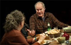 Jay O. Sanders at supper in We'll See. Photo by Joan Marcus