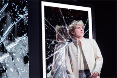 Collin Matthew Flanagan as Tommy Walker before a shattered mirror in The Who’s Tommy. Photo by Evan Zimmerman for MurphyMade