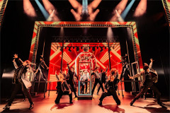The company of the North American tour of The Who’s Tommy in a full-stage dance number. Photo by Evan Zimmerman for MurphyMade