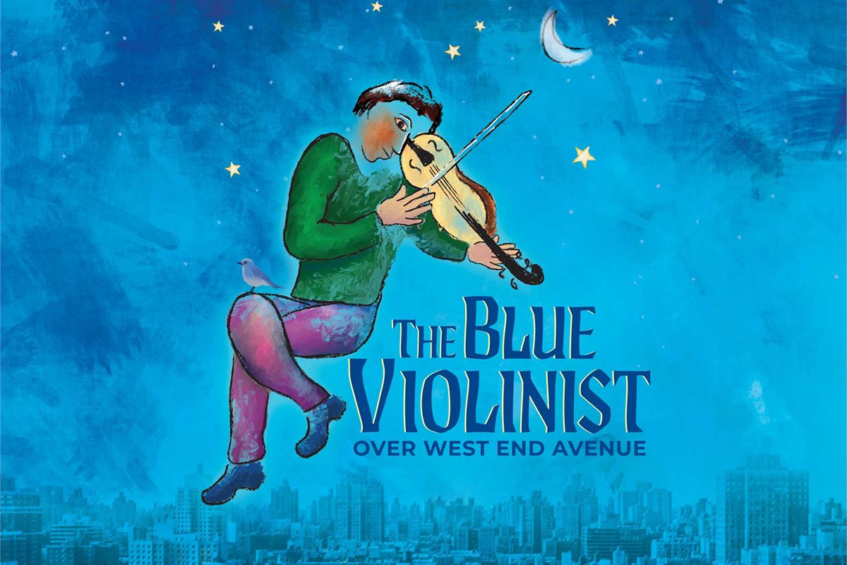 Key art for The Blue Violinist Over West End Avenue at Theatre Row
