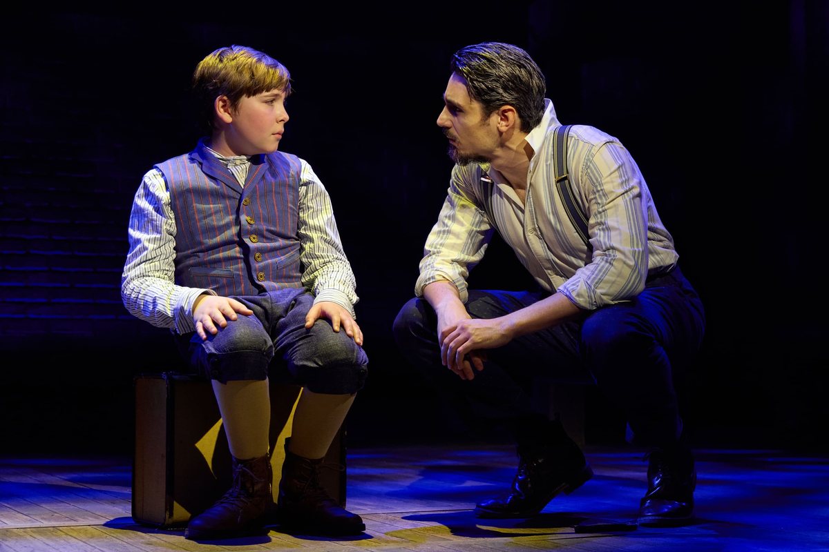 Henry Witcher and Bobby Conte in Copperfield! The New Musical. Photo by Jeremy Daniel