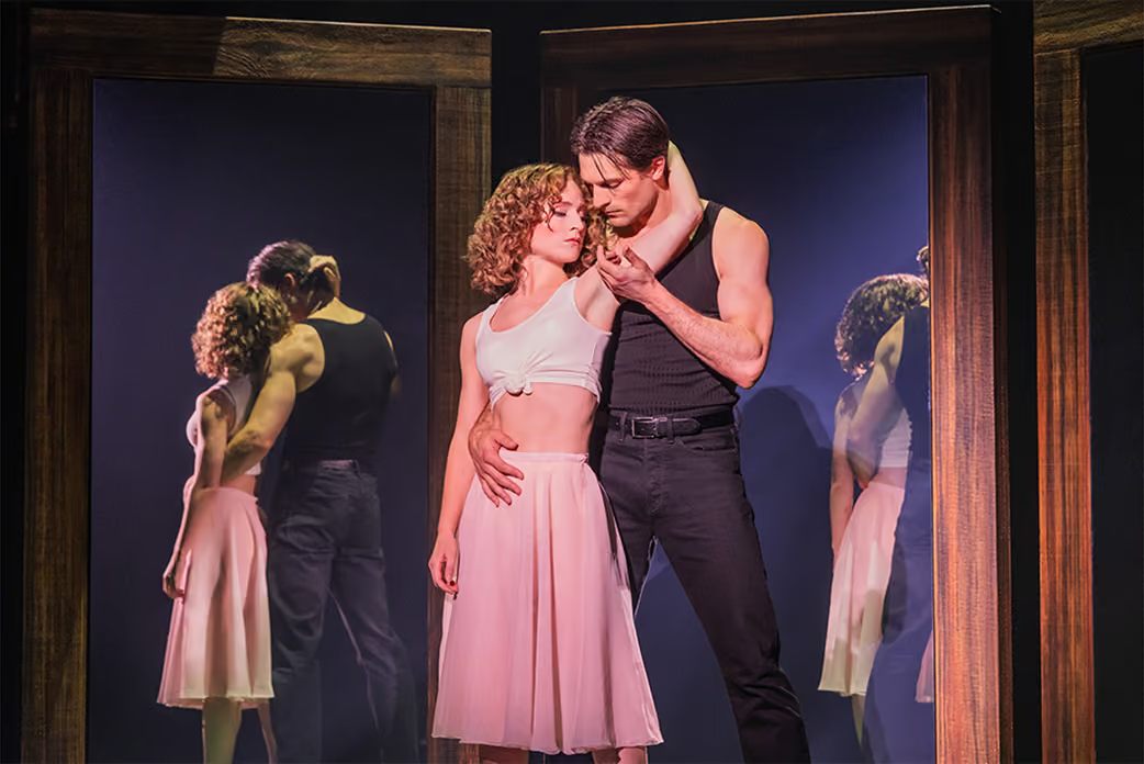 Annalese Starzec (Frances “Baby” Houseman) and Blake Zelesnikar (Johnny Castle) in Dirty Dancing: The Musical. Photo by Matthew Murphy