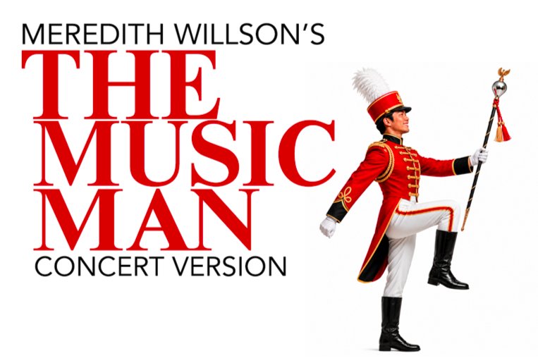 Key art for the National Asian Artists Project concert of The Music Man