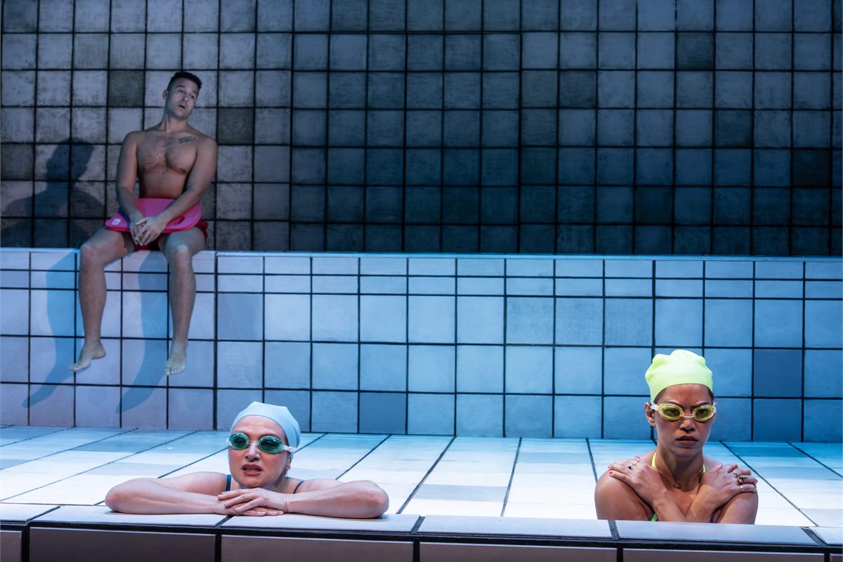 Kario Marcel, Roxanna Hope Radja and Sara Haider in Fish at WP Theater