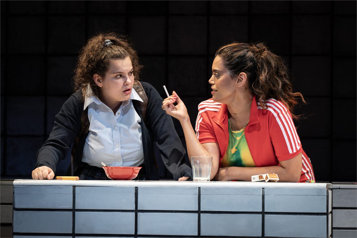 Yasmin Ranz-Lind and Sara Haider in Fish at WP Theater
