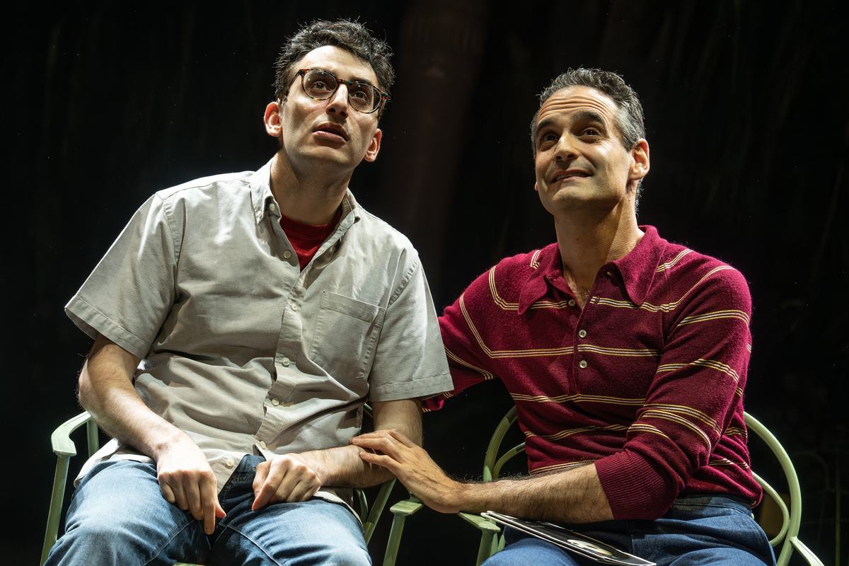 Ryan J. Haddad and Jonathan Raviv in Good Time Charlie at The Public Theater