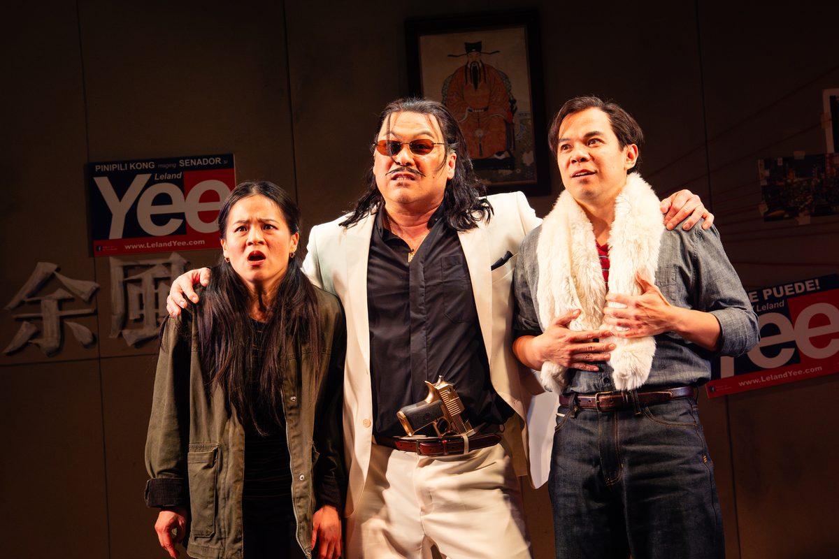 Kelly Marie Tran and the company of King of the Yees at Signature Theatre. Photo by HanJie Chow