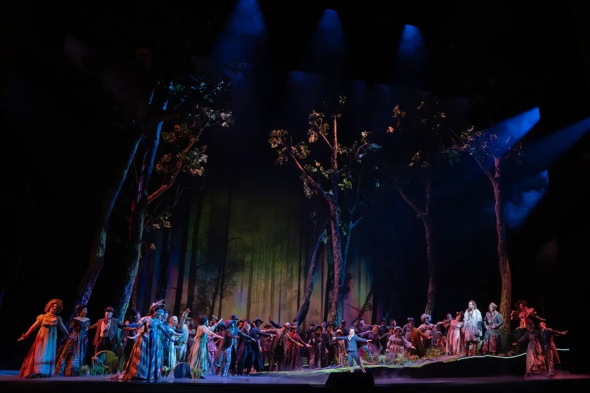 The company of Lincoln in the Bardo at the Metropolitan Opera. Photo by Karen Almond / Met Opera
