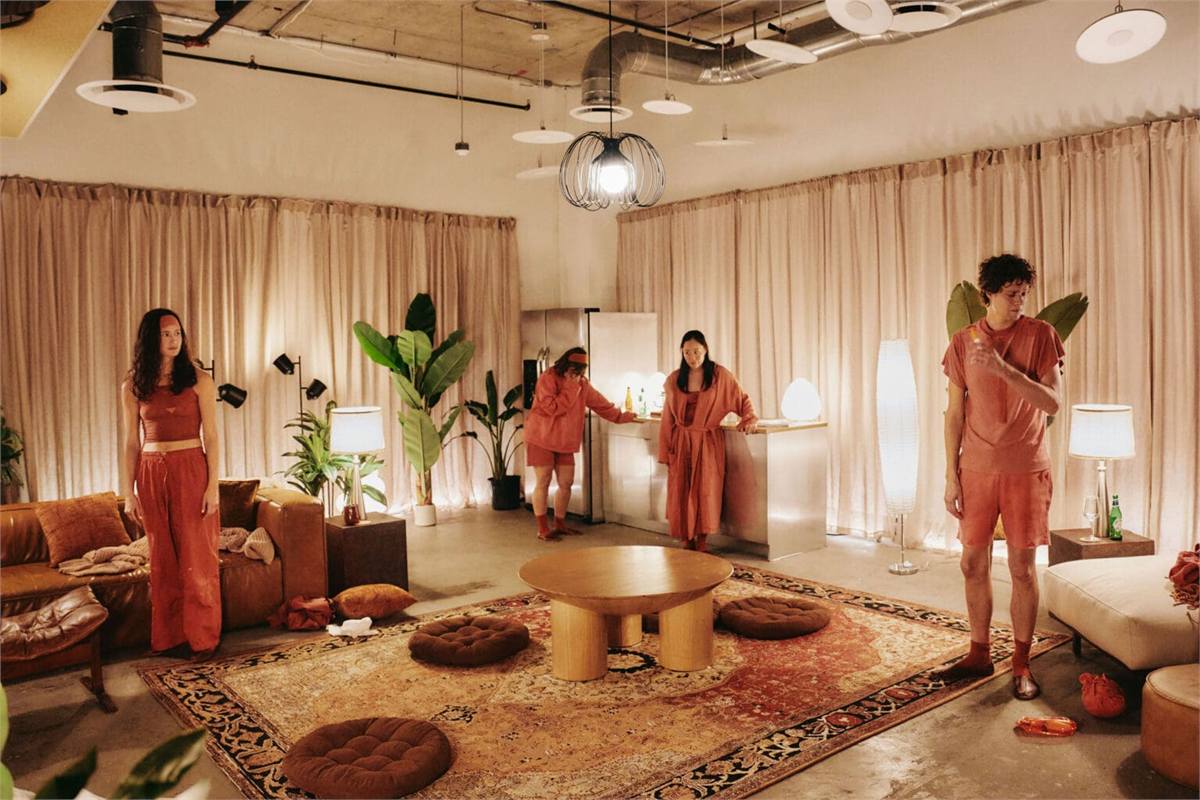 Delaney Rowe, Emma Ramos, Michele Selene Ang and Douglas Smith in Machine Learning at Manhattan Neighborhood Network. Photo by Valerie Terranova