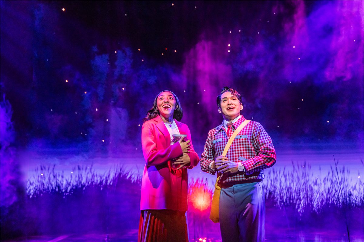 Savy Jackson and Zachary Noah Piser in Maybe Happy Ending on Broadway. Photo by Matthew Murphy