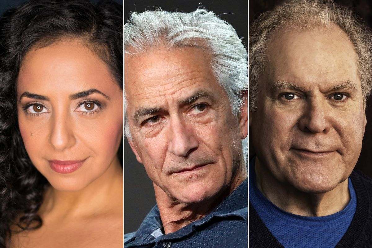 Sharone Sayegh, David Strathairn and Jay O. Sanders. Jay O. Sanders photo by Joe Goldman