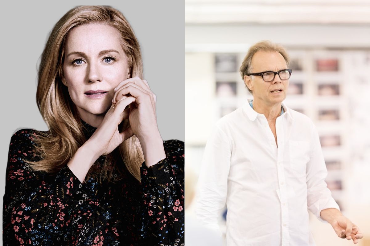 Laura Linney (left, photo by Nino Munoz) and director Jonathan Kent (right)