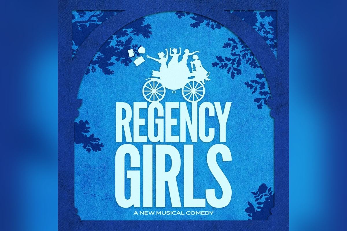 Regency Girls key art: four women in silhouette atop a carriage