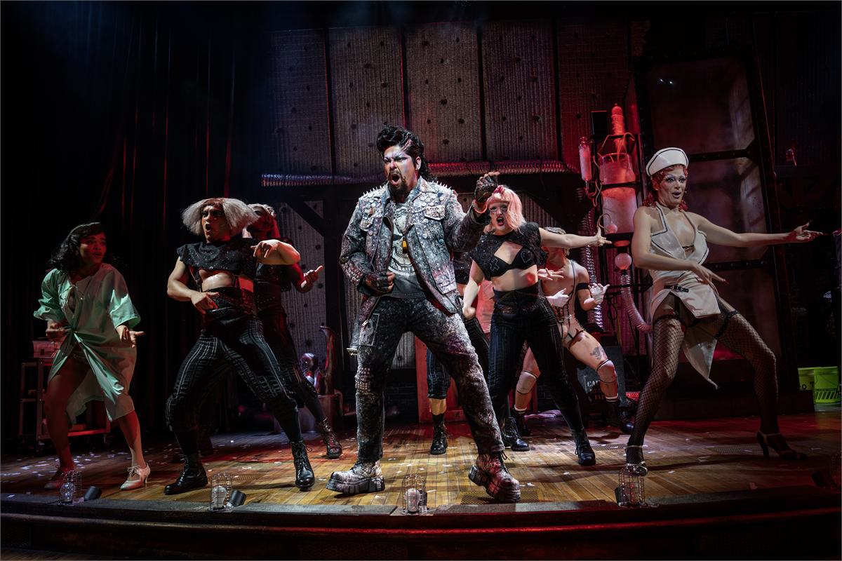 The company of Richard O’Brien’s The Rocky Horror Show at Studio 54 on Broadway. Photo by Joan Marcus