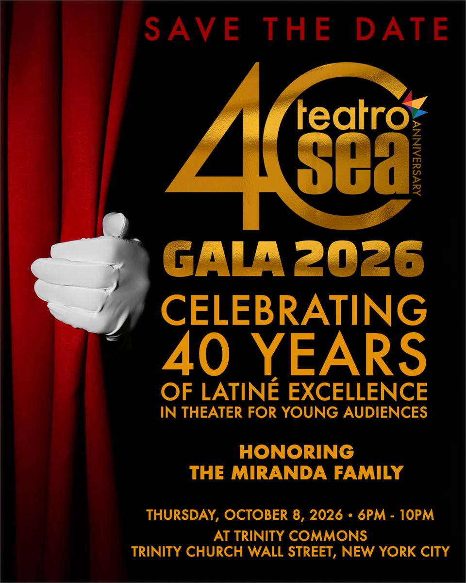 Teatro SEA 40th Anniversary Gala 2026 artwork, honoring the Miranda family