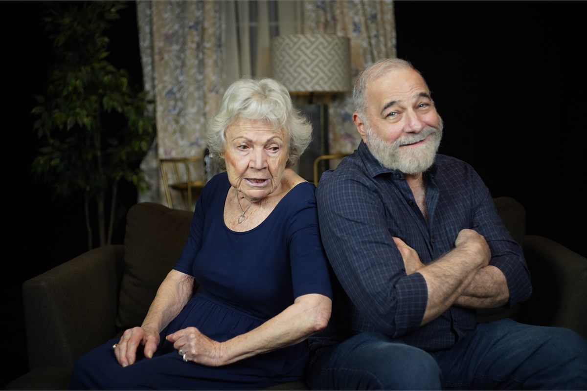 Marilyn Chris and Mitch Poulos, who read Anna and Frank in The Bird Is Done. Photo by Jonathan Slaff