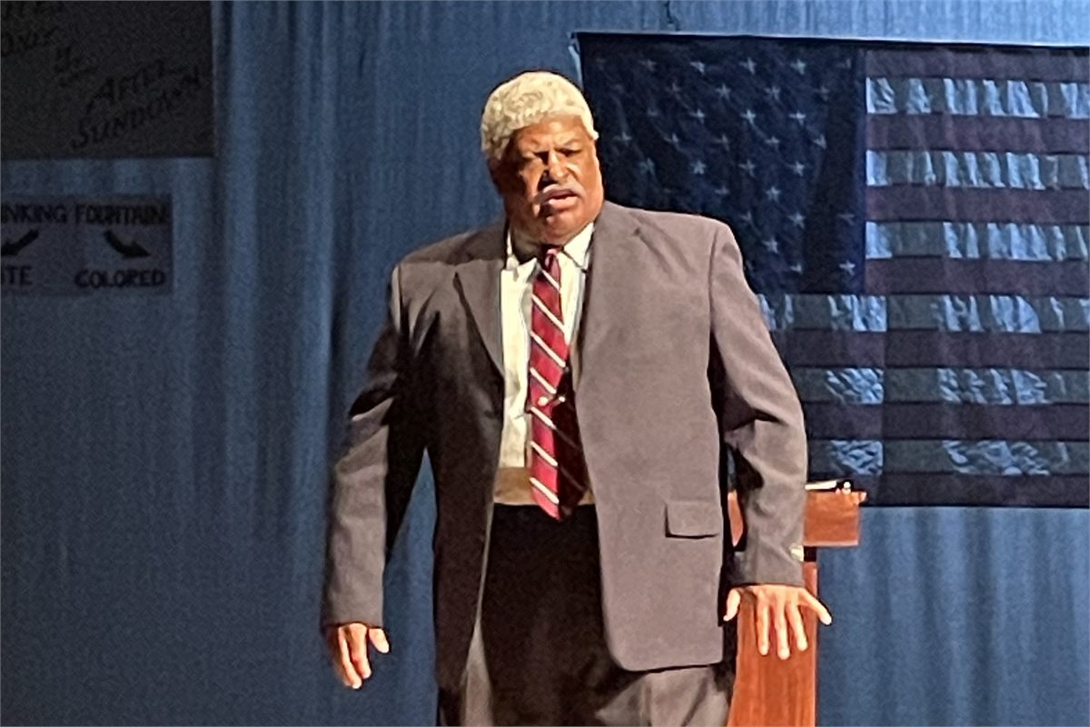 Michael Anthony Tatmon as Thurgood Marshall in Thurgood