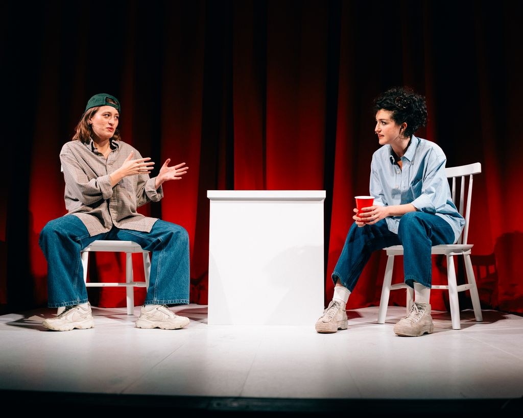 Chloe Claudel and Juliana Sass in Two Girls at the Cherry Lane Theatre. Photo courtesy of Cherry Lane Theatre