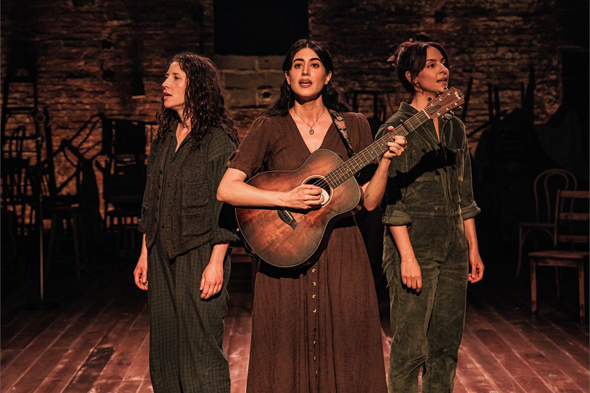 Doireann Mac Mahon, Sahar Milani and Tala Ashe in Clifford Odets’ Waiting for Lefty at Classic Stage Company. Photo by Marc J. Franklin